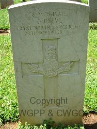 Dar Es Salaam War Cemetery - Olive, J